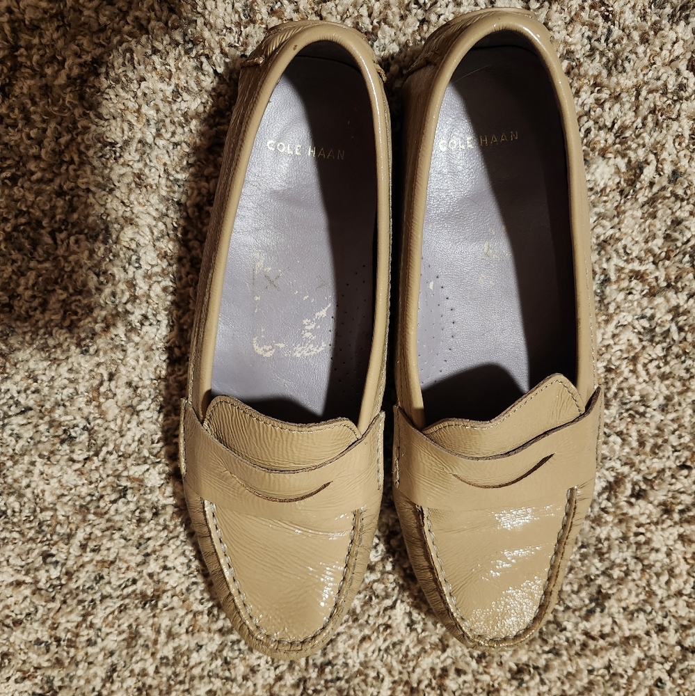 COLE HAAN Womens Drivers Loafers 8.5 Tan